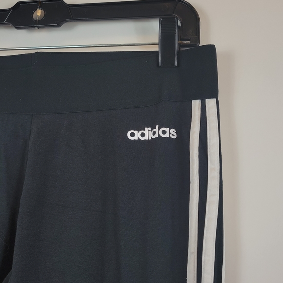 ⭕️SOLD⭕️Adidas Athletic Sport Black Leggings Womens Size Large - Picture 3 of 4
